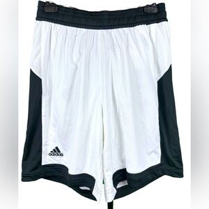 Adidas Women's Small White & Black Commander 15 Basketball Athletic Shorts NWT